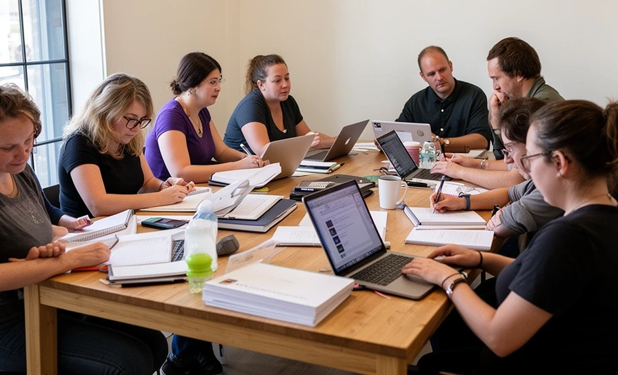 Kursraum ProText Akademie Frankfurt – Schreibworkshop in kleiner Gruppe